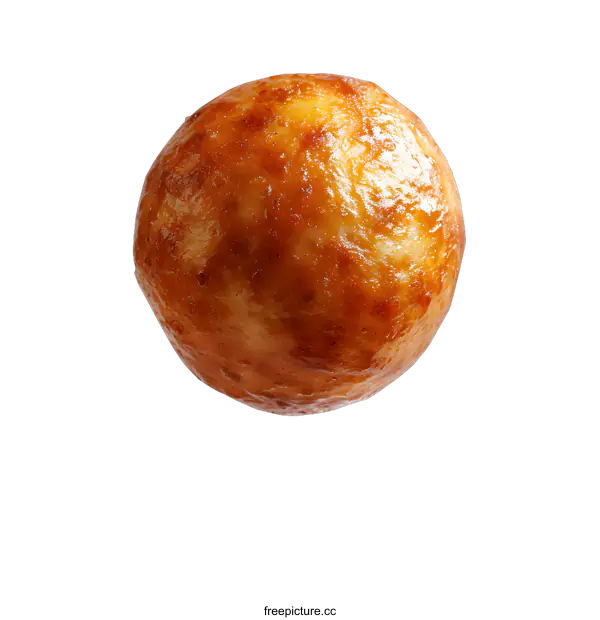 [Transparent Background PNG]Isolated Brown Round Shaped Food