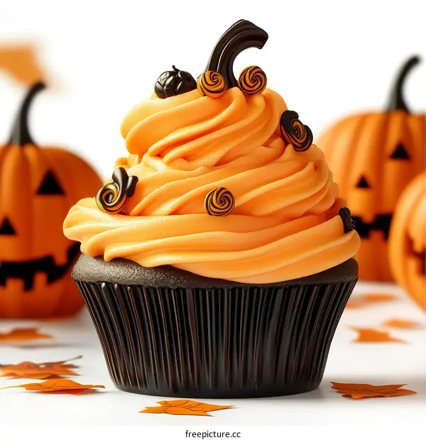 Halloween Cupcake Delight Close Up