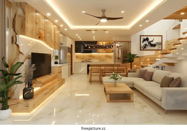 Bright and Airy Modern House Interior Design