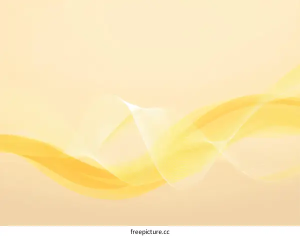 Abstract Yellow Wave Background Design