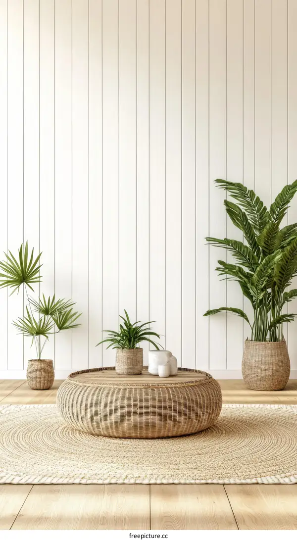 Modern Coastal Living Room Coffee Table Design