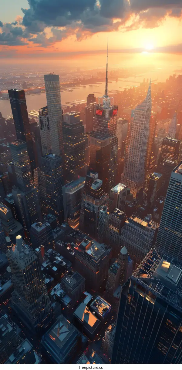 New York City at Sunset