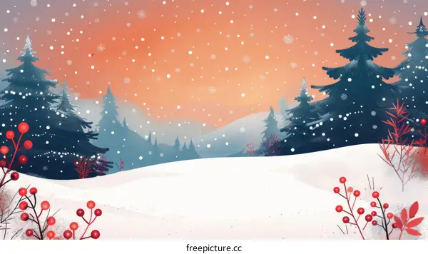 Snowy Winter Landscape