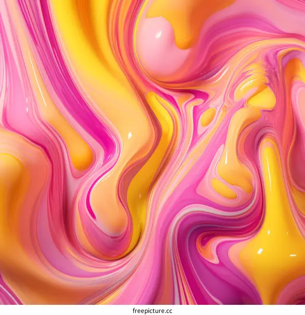 Colorful Abstract Liquid Paint Background