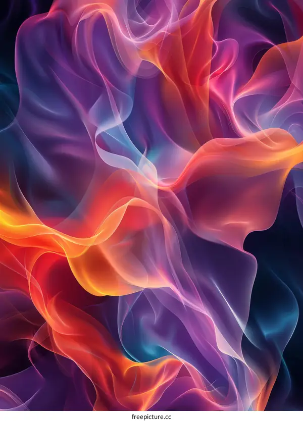 Vivid and Energetic Abstract Flames