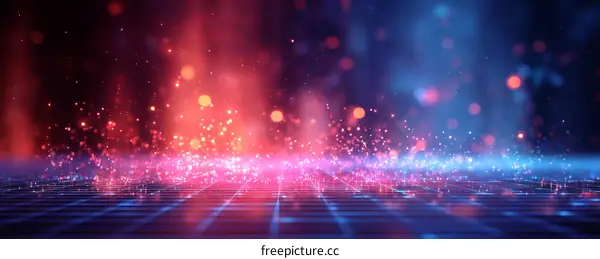 Abstract Futuristic Digital Grid Background