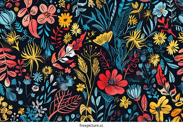 Colorful Floral Pattern Design