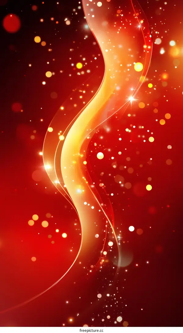 Abstract Red and Gold Background Design