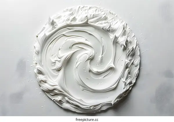 White Swirls Abstract Texture