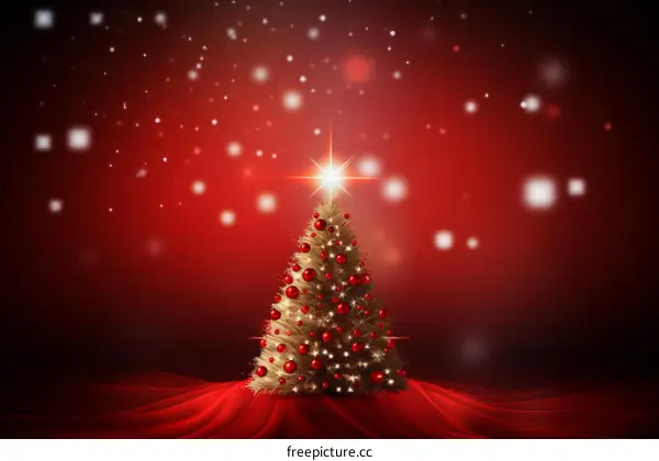 Red and Gold Christmas Tree