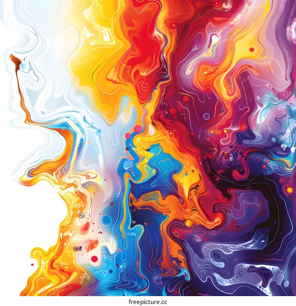 Colorful abstract painting