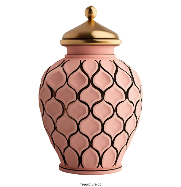 [Transparent Background PNG]Pink Decorative Decorative Ceramic Vase