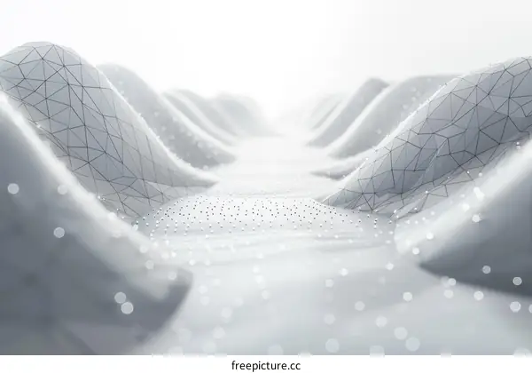 Abstract White Background with Glowing Line