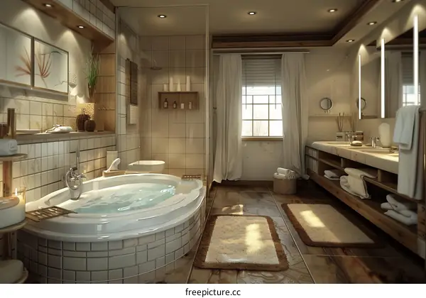 Modern bathroom interior design