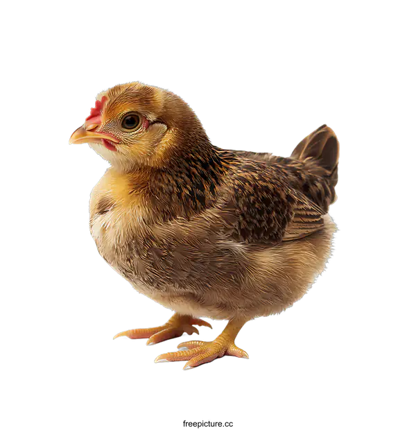 [Transparent Background PNG]Young Chicken Portrait Against transparent background