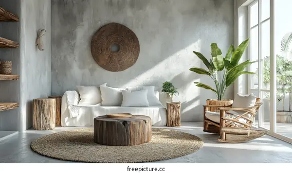 Bohemian Living Room Interior Design