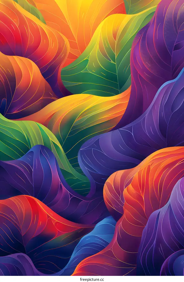 Colorful abstract painting