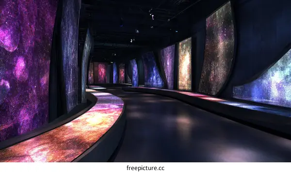 Interactive Cosmic Pathway Exhibit