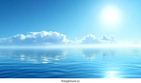 Serene Sky and Water Reflection