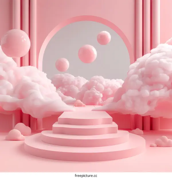 Pink clouds and podiums