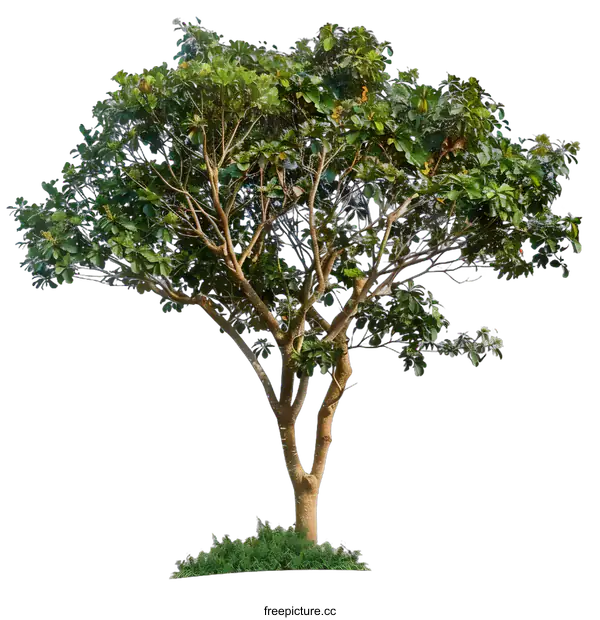 [Transparent Background PNG]Green Tree Isolated On White Background