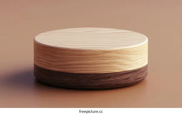 Wooden Cylindrical Display Stand