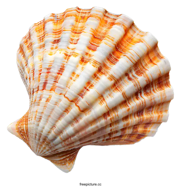 [Transparent Background PNG]Seashell isolated on white background