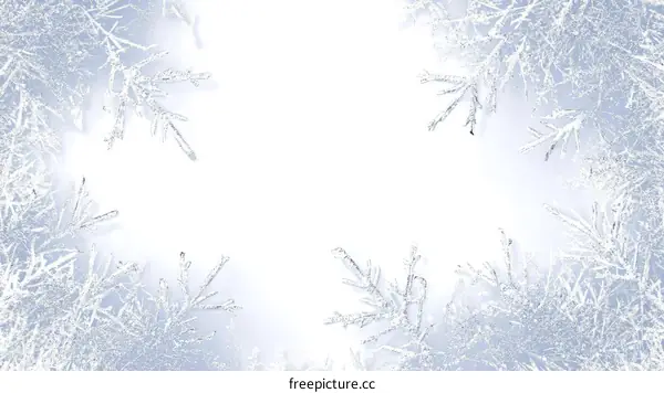Winter Frost Pattern Background Design