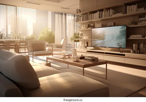 Bright Modern Living Room Interior Design