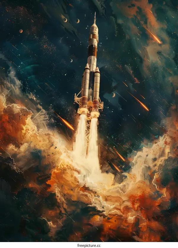 Rocket Launch into Interstellar Space