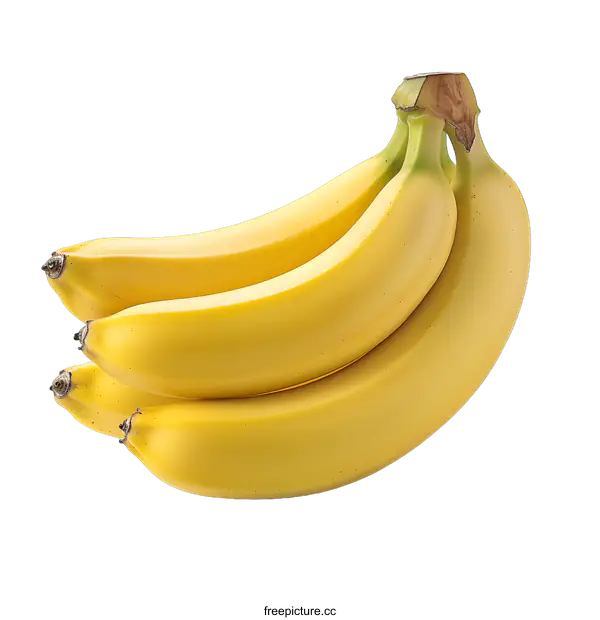 [Transparent Background PNG]Bunch of bananas on white background