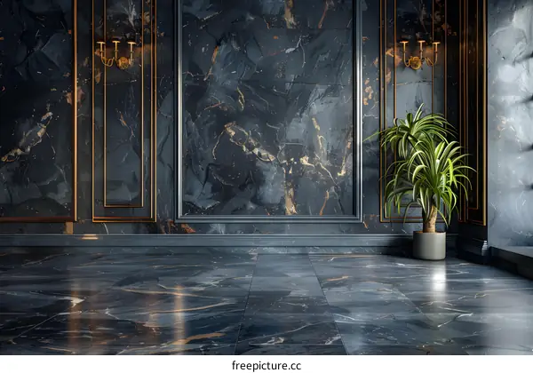 Black marble texture background wall