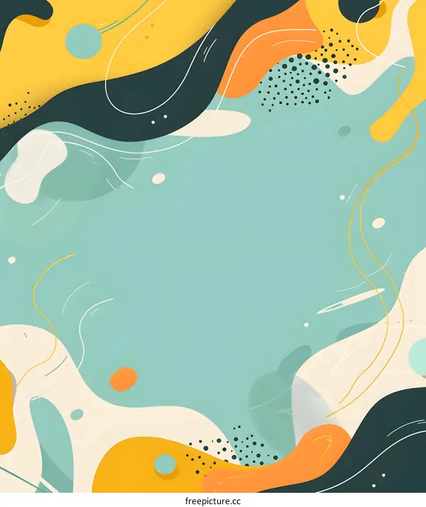 Abstract Background With Colorful Shapes And Lines