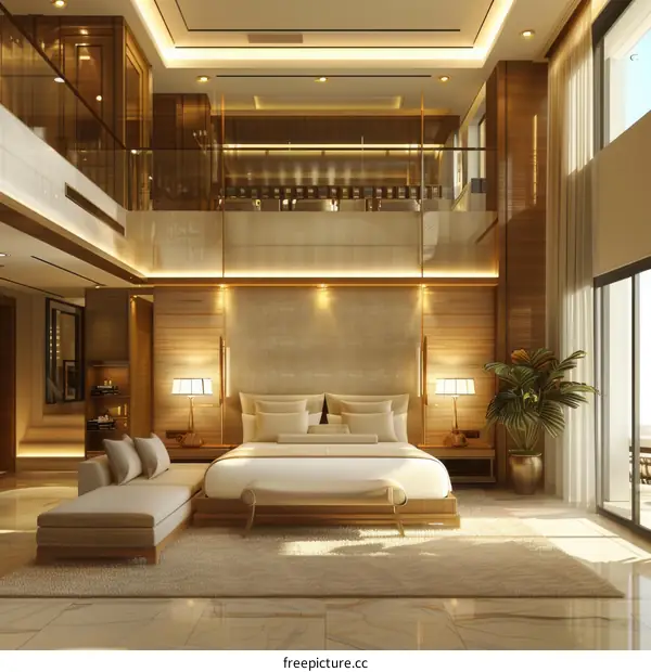 Luxury Bedroom Interior Design Illustration