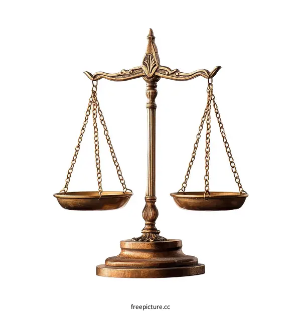 Antique Bronze Justice Scale of Balance