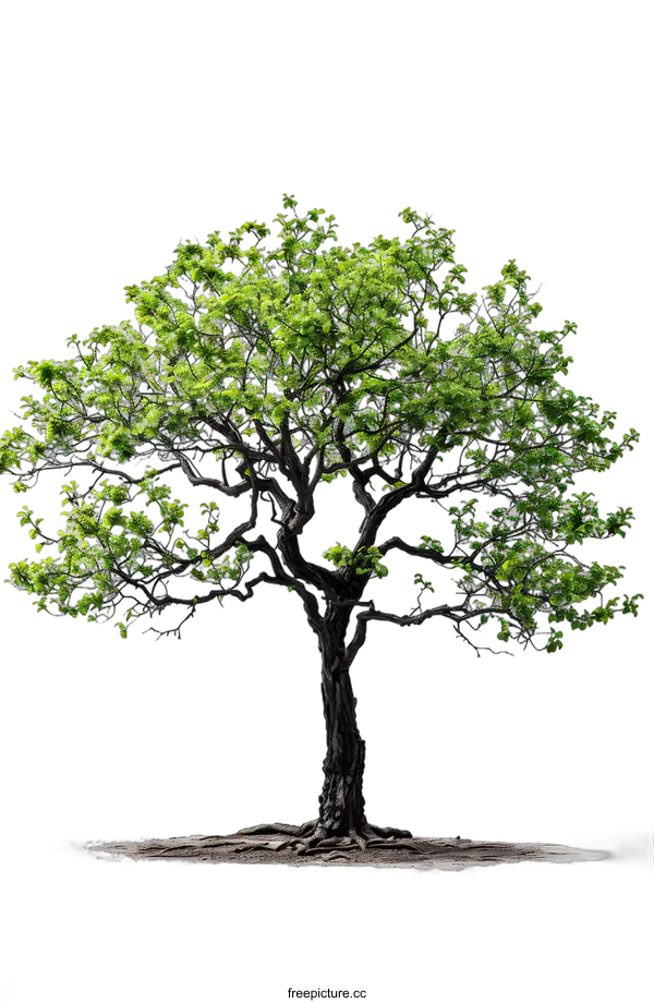 [Transparent Background PNG]A Single Tree on a White Background