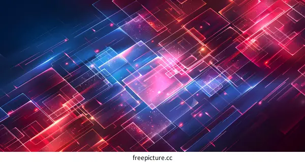 Abstract Neon Geometric Background