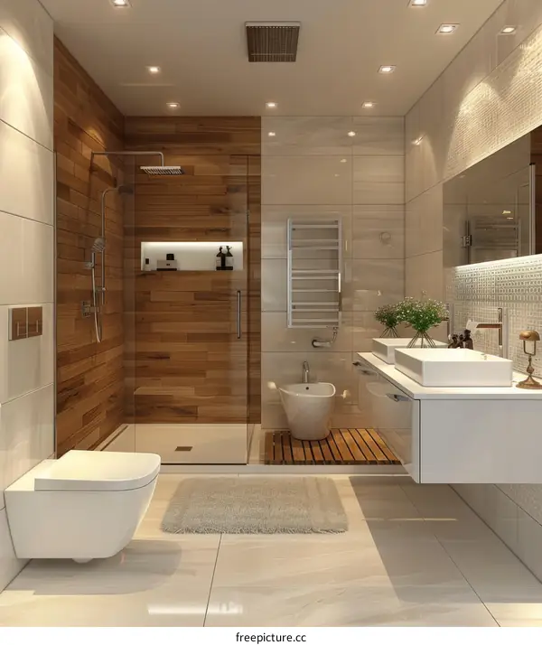 Modern Bathroom Design Illustration