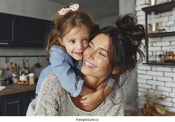 Mother and Daughter Enjoying Quality Time