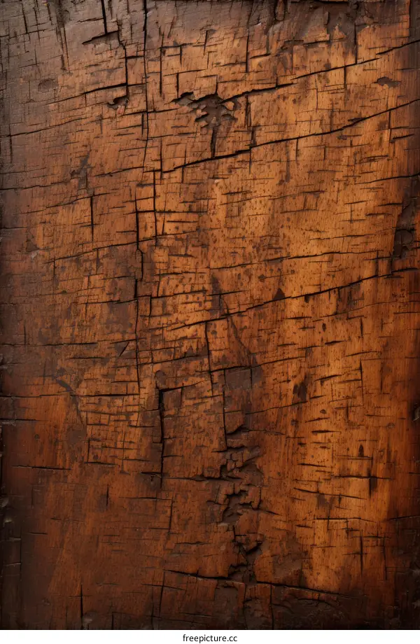 weathered wooden texture with cracks and knots
