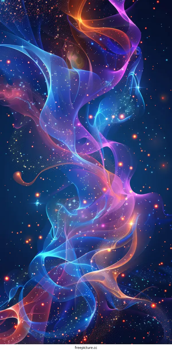 Colorful Nebula in Space