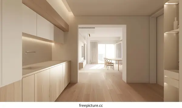 Minimalist Kitchen Design With Open Concept