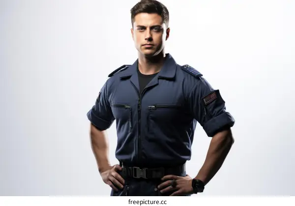 Confident Young Soldier Portrait