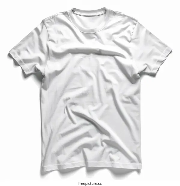 White T-shirt Isolated Background