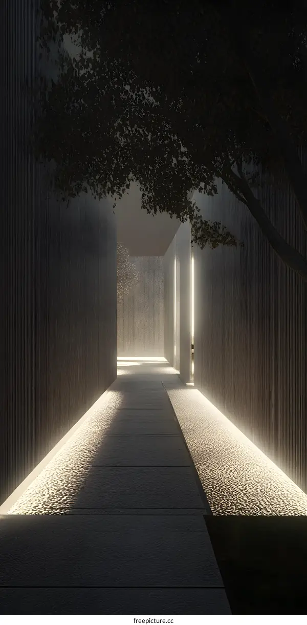 Modern Minimalist Architecture Pathway Design