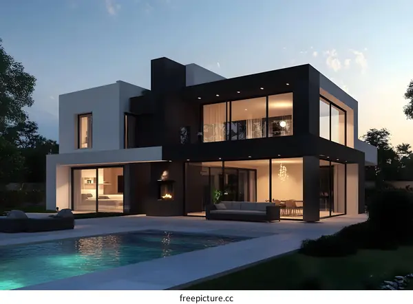 Modern Luxury Home Design With Swimming Pool