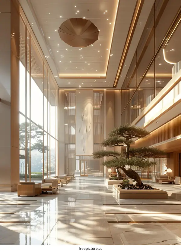 Modern Elegant Lobby Interior Design