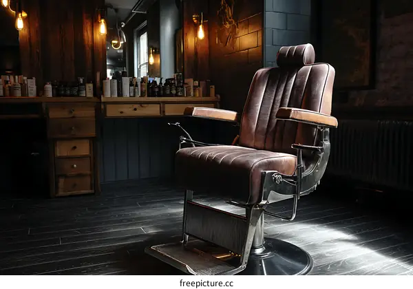 Vintage Barber Shop Chair Interior Design