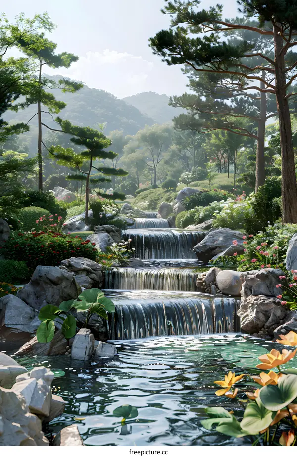 Chinese garden landscape