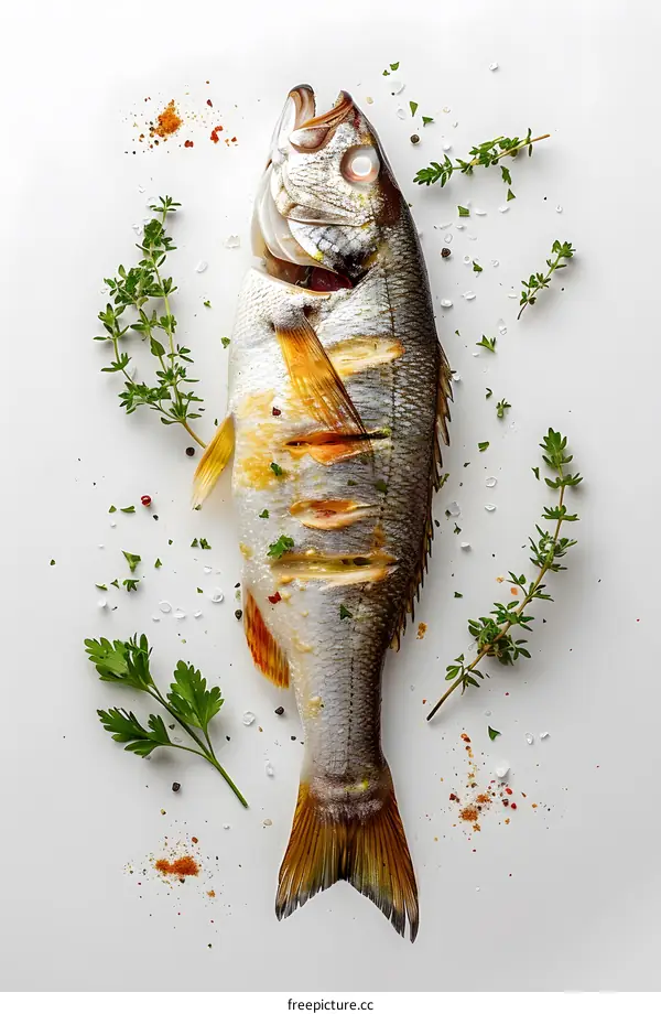 Grilled Fish with Herbs and Spices